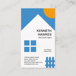 Cartão De Visita Realizador de Cerca de Galinha Branca Laranja Sun 