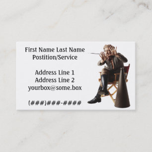 Cartão De Visita Realizador de cinema