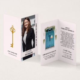 Cartão De Visita Realtor de Agente Imobiliário de Fotografia Person