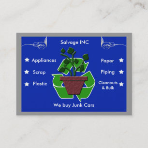 Cartão De Visita reciclador da sucata