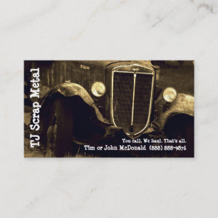 Cartão De Visita Reciclagem da sucata & recolhimento de lixo