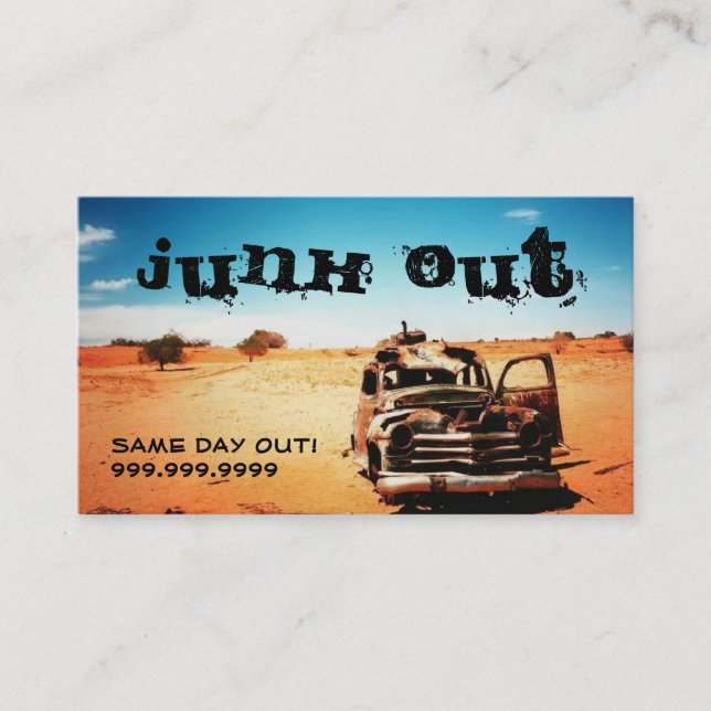 Cartão De Visita Reciclagem de Remoção de Metal de Refugo (Frente)