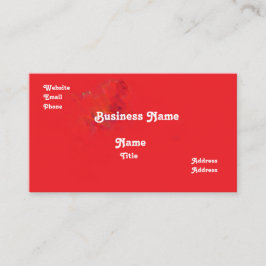 Cartão De Visita Red Business Card