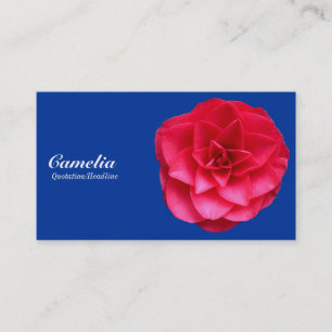 Cartão De Visita Red Camelia - Azul 003399