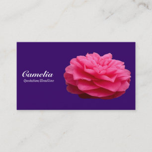 Cartão De Visita Red Camelia - Roxo Profundo 330066