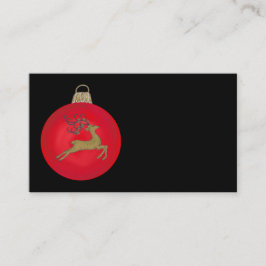 CARTÃO DE VISITA RED CHRISTMAS BUBBLE