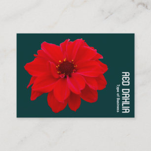 Cartão De Visita Red Dahlia - Verde escuro