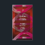 Cartão De Visita Red DNA Medical Science Modern<br><div class="desc">Uma cartão de visita profissional moderna com tema de ciência médica,  com DNA vermelho. Projetado por Thisnotme©</div>