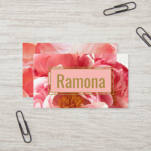 Cartão De Visita Rede Profissional Feminina Elegante