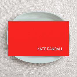 Cartão De Visita Rede profissional Red Bright moderna