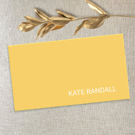 Cartão De Visita Rede Profissional Simples Amarelo Amarelo