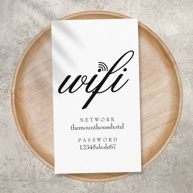 Cartão De Visita Rede Wifi e Senha (Criador carregado)