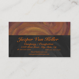 Cartão De Visita Redemoinho de Carmel do chocolate