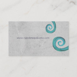 Cartão De Visita Redemoinhos & Carvão Elegante Escuro Vintage