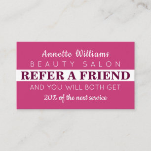 Cartão De Visita Referência roxa do escaravelho elegante estilo mo