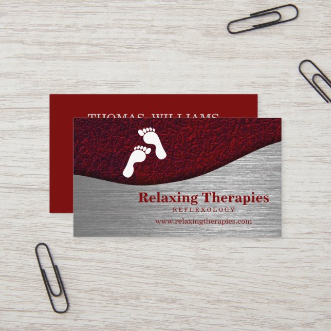 Cartão De Visita Reflexologia (Frente/Verso In Situ)