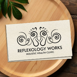 Cartão De Visita Reflexologia - Ornamento Espiral