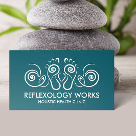 Cartão De Visita Reflexologia - Ornamento Espiral
