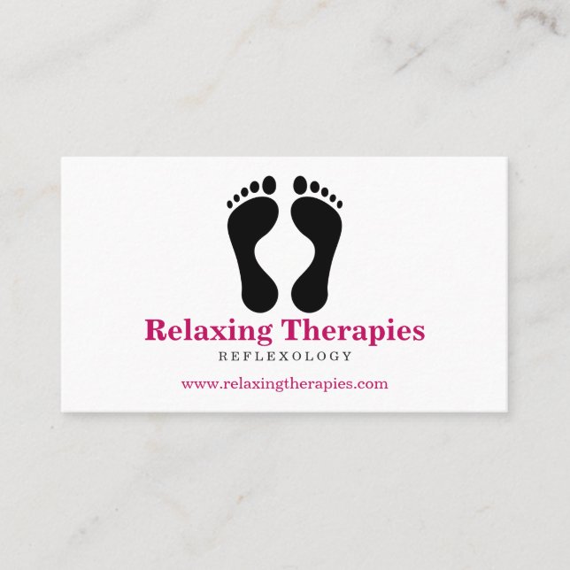 Cartão De Visita Reflexology (Frente)