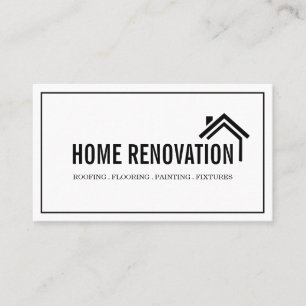 Cartão De Visita Reforma de Casa Residencial Remodelagem Construção
