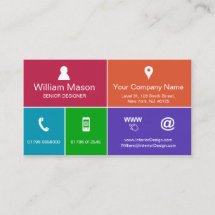 Cartão De Visita Refrigere o design moderno do estilo do metro -