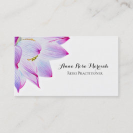 Cartão De Visita *~* Reiki Yoga Energy Healer Light Filtrado Lotus