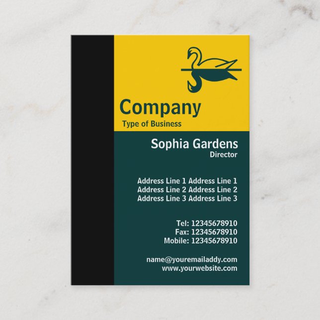 Cartão De Visita Relação ouro Vertical 01 (Frente)