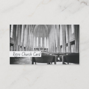 Cartão De Visita Religião Monocromática na Arquitetura da Igreja