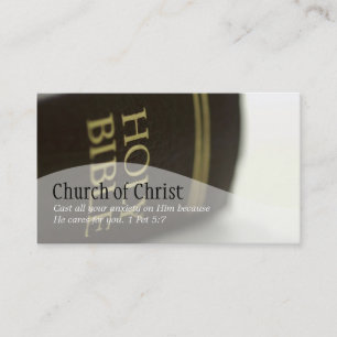 Cartão De Visita Religioso Religião Cristão Pastor Cristianismo