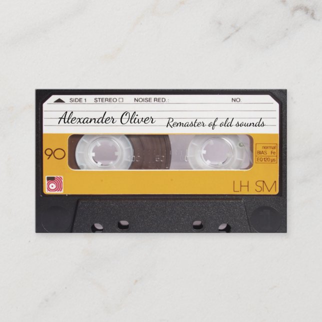 Cartão de Visita Remaster Cassete Tape (Frente)