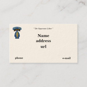 Cartão De Visita Remendo das guardas florestais SFG SF das boinas