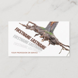 Cartão De Visita Remoção da raiz da árvore em queda e escavação da