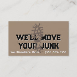 Cartão De Visita Remoção de Lixo de Lixo Personalizável