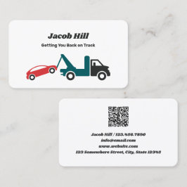 Cartão De Visita Remoção do QR personalizado de reboque