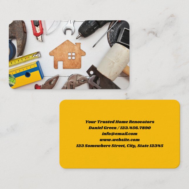 Cartão De Visita Remodelação da 🏠︎ (Frente/Verso)