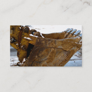 Cartão De Visita Remodelação de escavação da construção de si