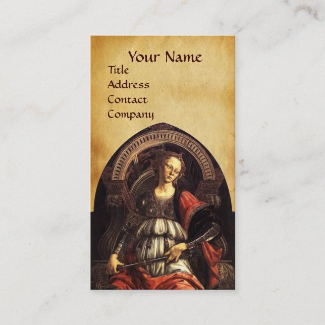 CARTÃO DE VISITA RENAISSÕES ANTIQUAS DESTINADAS 11 PARCHE DE FORTIT (Frente)