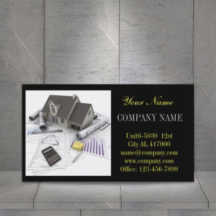 Cartão De Visita Renovação da casa da construção do reparo do