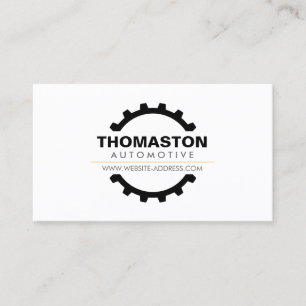 Cartão De Visita Reparação de automóveis automotriz preta da