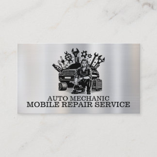 Cartão De Visita Reparador Automotivo de Reparo Automotivo Contato