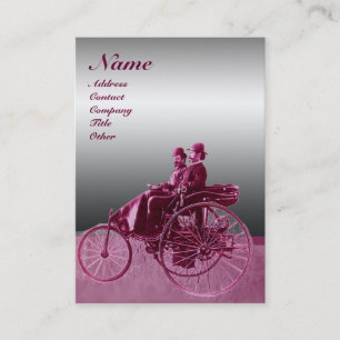 Cartão De Visita REPARAR AUTOMOTIVAMENTE MONOGRAMA CROMA METAL verm