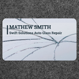 Cartão De Visita Reparo Automático de Vidro