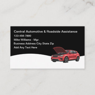 Cartão De Visita Reparo Automotivo e Assistência Rodoviária
