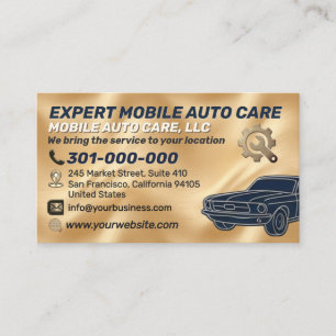 Cartão De Visita Reparo Automotivo e Especialista em Ar Condicionad