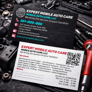 Cartão De Visita Reparo Automotivo e Especialista em Ar Condicionad