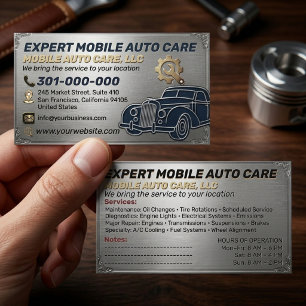 Cartão De Visita Reparo Automotivo & Especialista em Ar Condicionad