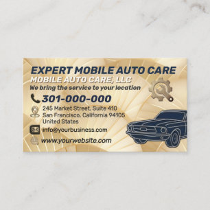 Cartão De Visita Reparo Automotivo & Especialista em Ar Condicionad