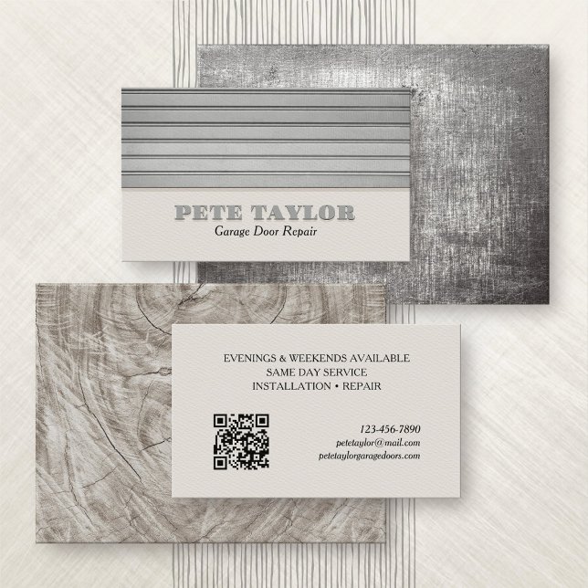 Cartão De Visita Reparo da porta de garagem (Criador carregado)