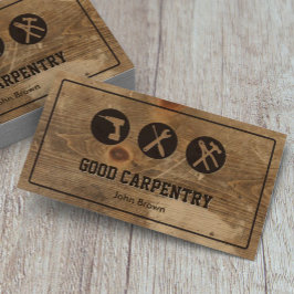 Cartão De Visita Reparo de Carpintaria de Madeira de Quadro Profiss