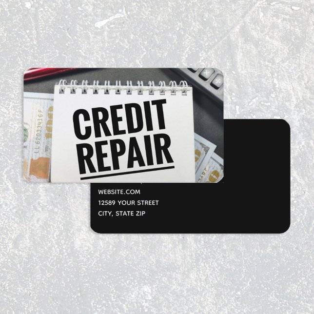 Cartão De Visita Reparo de Crédito (Credit Repair Card)